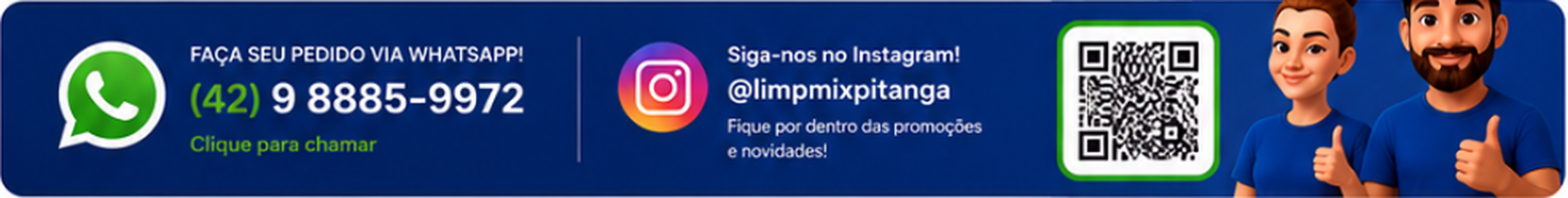 Faça seu pedido via WhatsApp