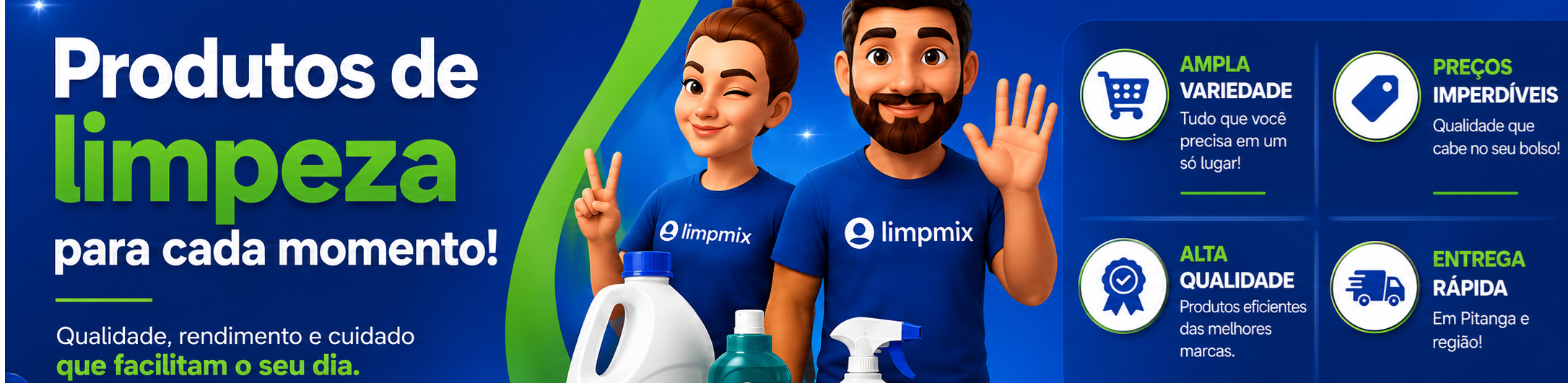 Produtos de limpeza para cada momento